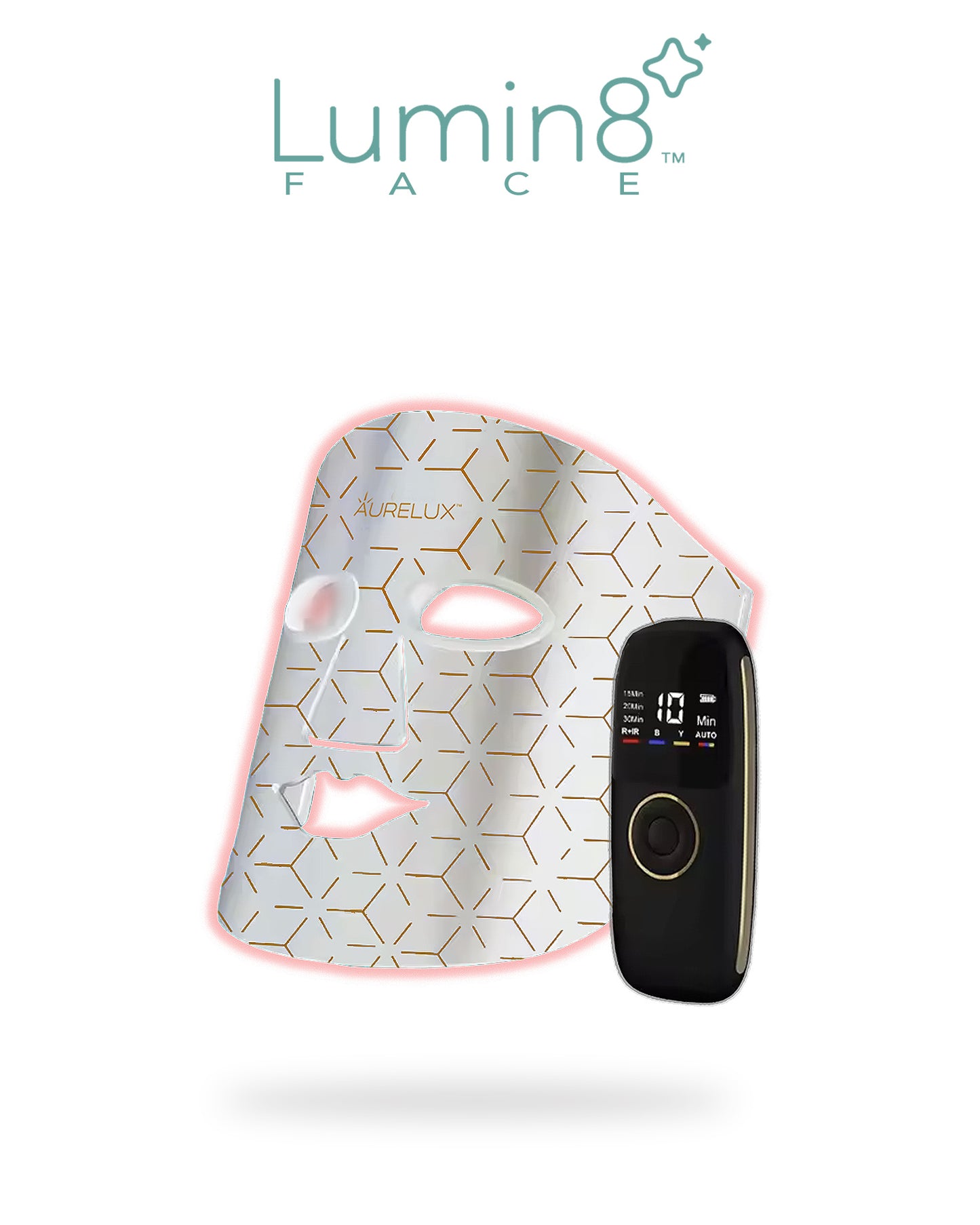 Lumin8™ LED light therapy face mask (white)