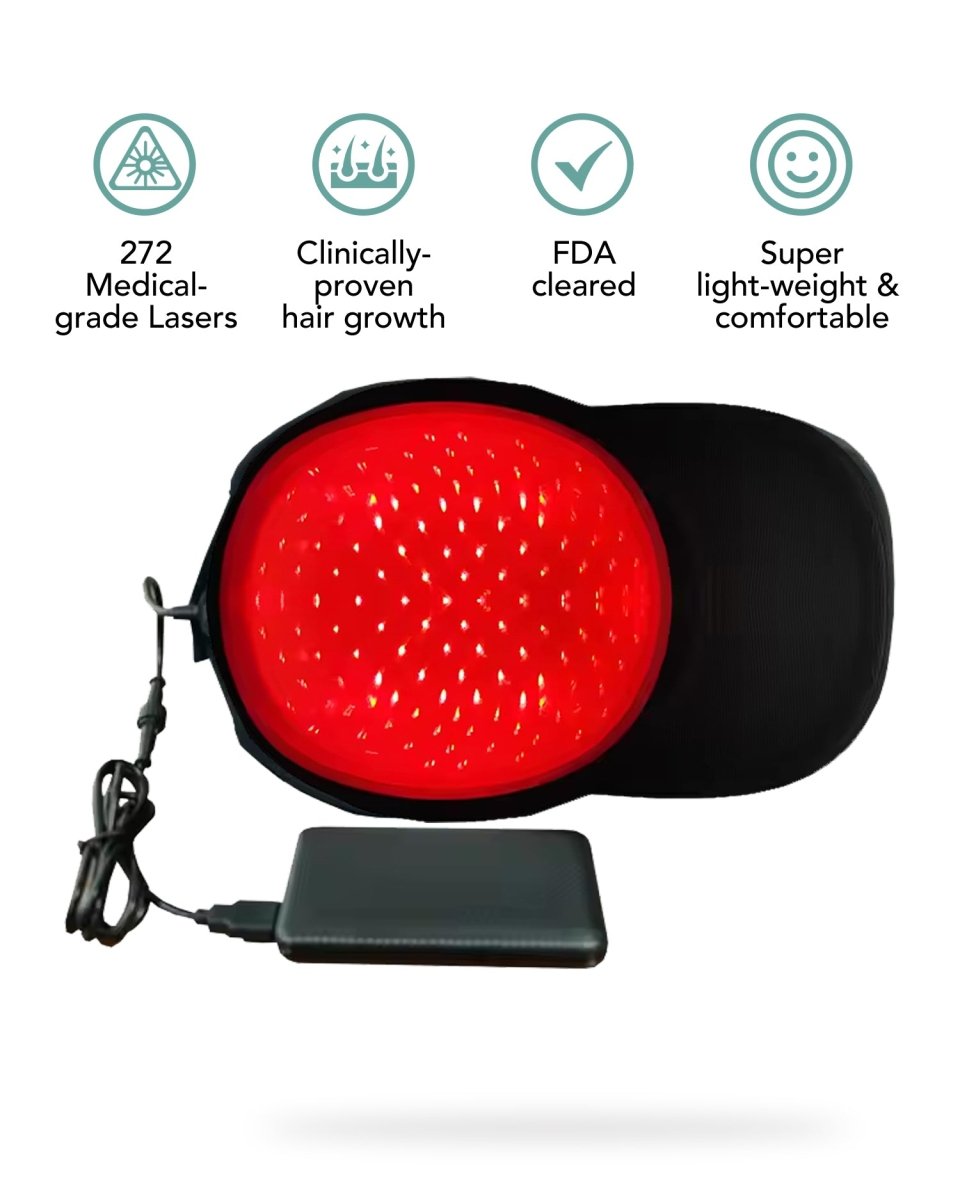 Gener8™ Pro - 272 Laser Red Light Therapy Cap for Hair Growth (Black) - AURELUX BEAUTY